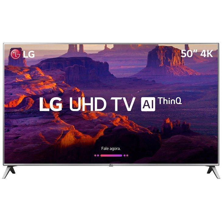 Smart TV 4K LG UK6520, 50”, UHD, AI, 4 HDMI, 2 USB, Wi-Fi